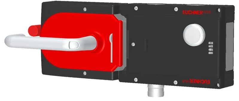 Euchner MGB-L1HE-ARC-L-121042 Locking set MGB-L1HE-ARC (guard locking by spring force) with 1 pushbutton, RC18, multicode