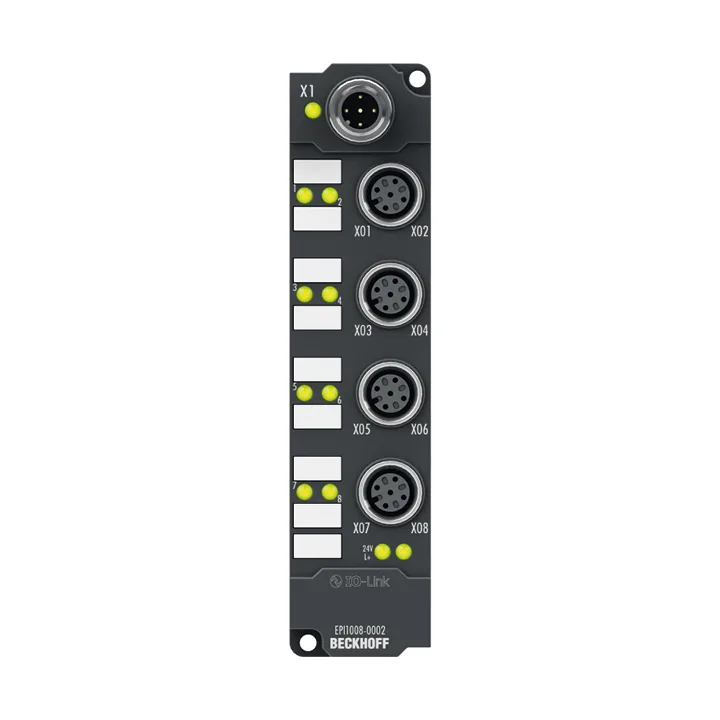Beckhoff EPI1008-0002 IO-Link box, 8-channel digital input, 24 V DC, 3 ms, M12