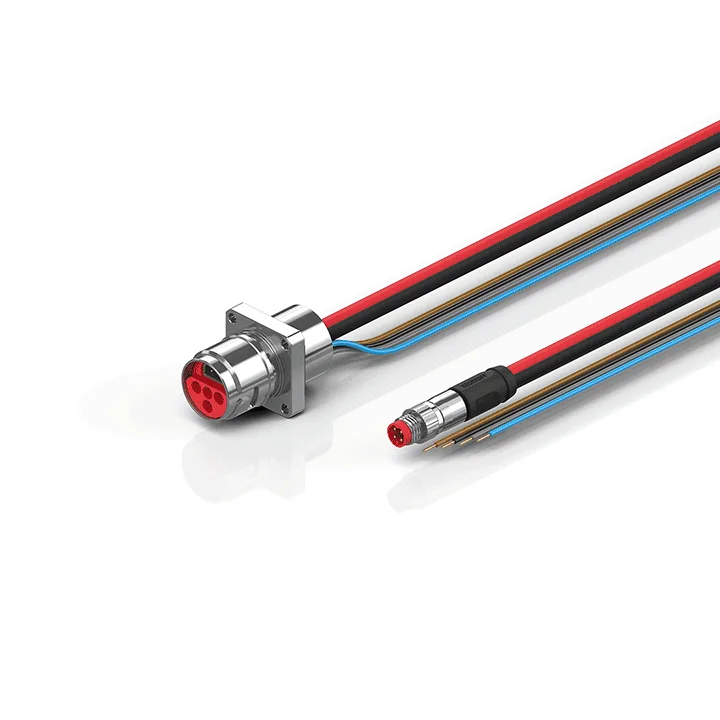 Beckhoff ZK7624-AN00-0xxx B17, ECP cable, PUR, 4 x 15 mm² + (1 x 4 x AWG22), drag chain suitable, key 2 (user-defined voltage)