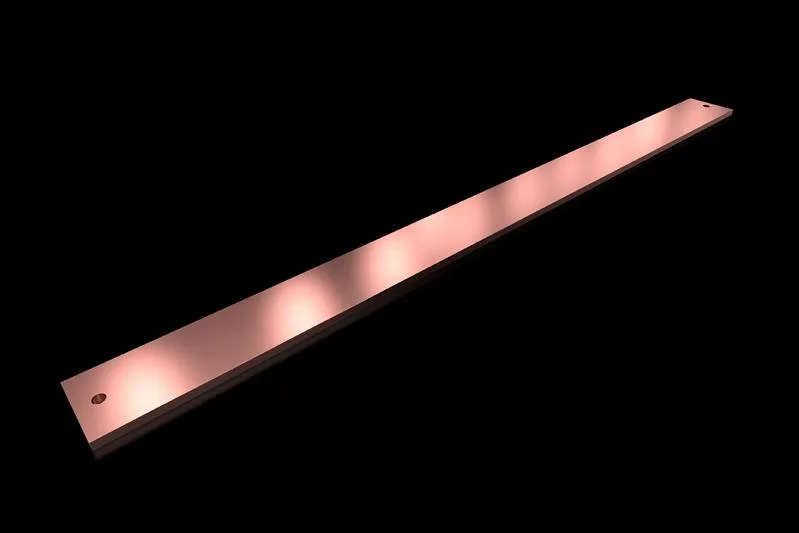 Rittal SV 9686.582 SV PE/PEN busbar E-Cu, WH: 80x10 mm, L: 1100 mm