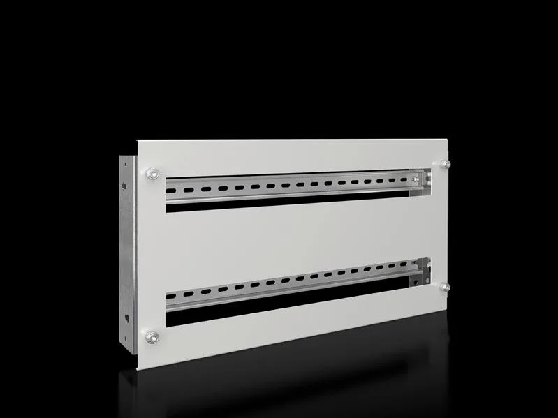 Rittal SV 9683.763 SV Support frame, for DIN rail-mounted devices, 2 x 24 pitch units, WH: 500x295 mm, for VX (W: 600 mm)