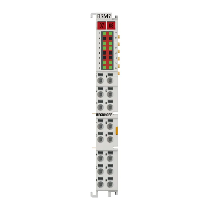 Beckhoff EL2642 EtherCAT Terminal, 2-channel reed output, multiplexer, 48 V AC/DC, 05 A, potential-free, 1 x 4