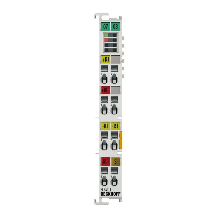Beckhoff EL3201 EtherCAT Terminal, 1-channel analog input, temperature, RTD (Pt100), 16 bit