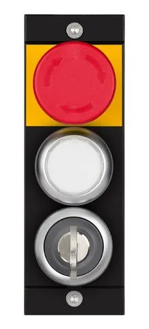 Euchner MSM-1-K-CA-CPJ-B4-137736 Submodule MSM-1-K (emergency stop, 1 illuminated pushbutton, 1 key-operated rotary switch, form L)