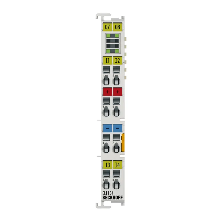 Beckhoff EL1134 EtherCAT Terminal, 4-channel digital input, 48 V DC, 10 µs