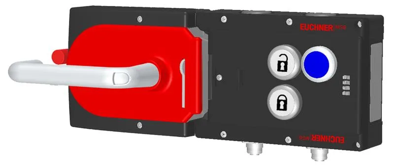 Euchner MGB-L1HE-APA-L-156003 Locking set MGB-L1HE-APA, (guard locking by spring force) with 3 pushbuttons, 2 x M12