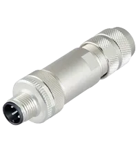 Pepperl+Fuchs V15S-G-ABG-PG9 Male connector M12 straight A-coded 5-pin, for cable diameter 5 - 8 mm, shielded, field-attachable