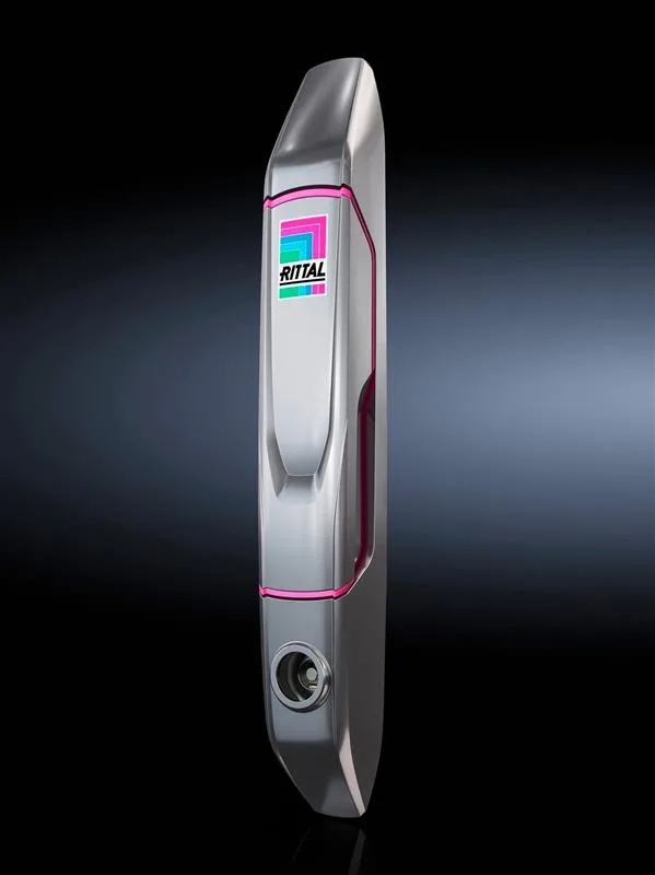 Rittal VX 8618.220 VX Komfort kapı kolu, kilit elemanları için, paslanmaz çelik, hassas döküm