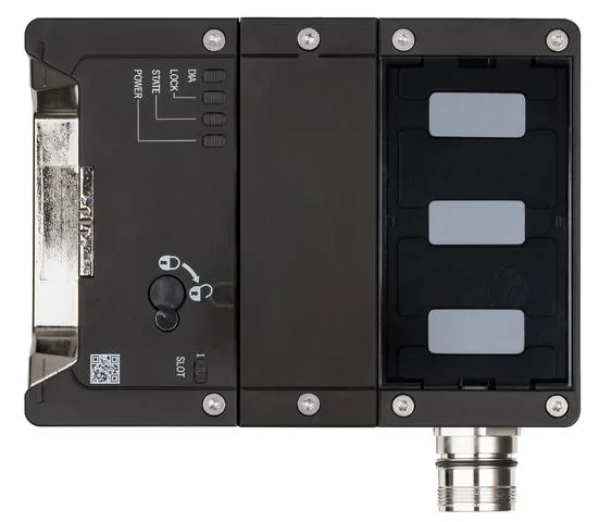 Euchner MGB2-L1-BR-U-XA4S3-DY-L-165089 Locking module MGB2-L1-BR (M23, closed-circuit current principle, door hinge on left)