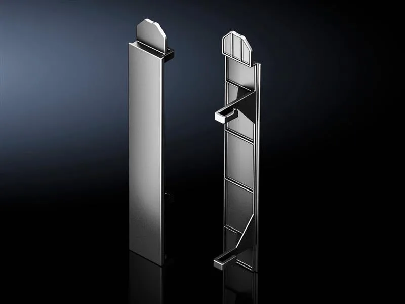 Rittal VX 8620.011 Baying cover for VX base/plinth system, stainless steel, height 200 mm, RAL 9005, plastic ABS
