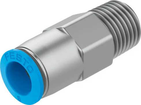 Festo QSK-1/4-8 Çabuk Bağlantı Rakoru (Kendinden Kilitlemeli)