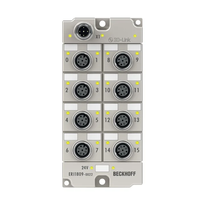 Beckhoff ERI1809-0022 IO-Link box, 16-channel digital input, 24 V DC, 3 ms, M12, zinc die-cast
