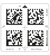 Pepperl+Fuchs PGV-CTPB-2x2 Self-adhesive polyester Data Matrix tag, backprinted, for the PGV system