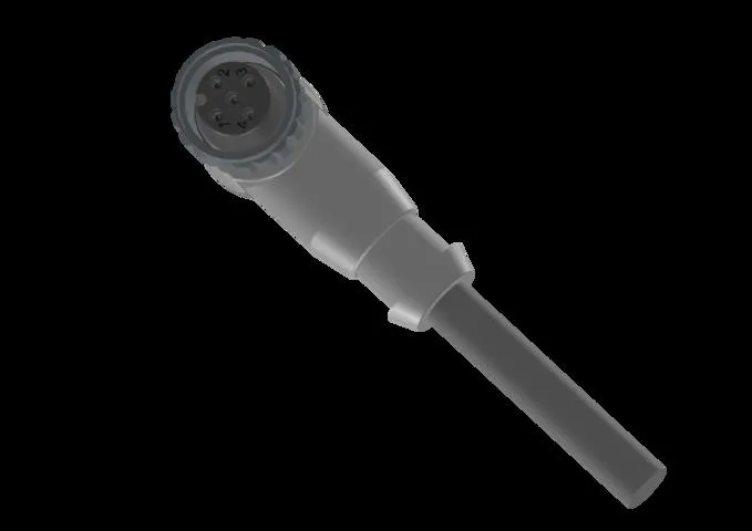 Euchner C-M12F05-05X034PU10,0-GA-136963 Connecting cable with angle plug connector M12, 5-pin, 10 m