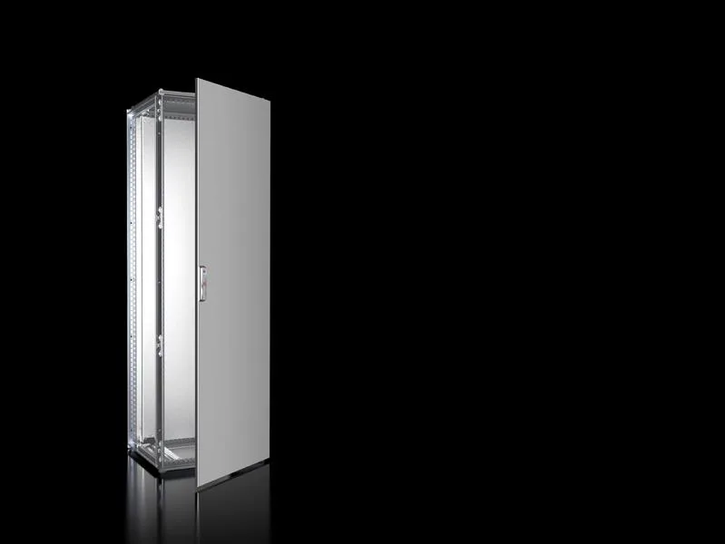 Rittal VX 8457.000 VX Modüler pano sistemi, GYD: 600x1800x500 mm, paslanmaz çelik, 14301, montaj plakalı, ön tarafta tek kapılı