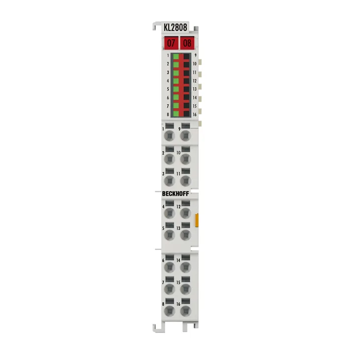 Beckhoff KL2808 Bus Terminal, 8-channel digital output, 24 V DC, 05 A