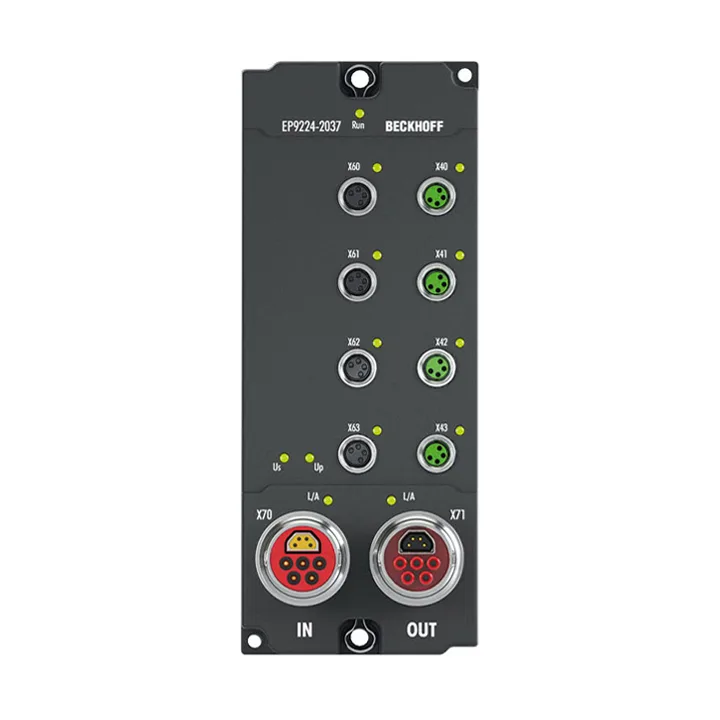 Beckhoff EP9224-2037 EtherCAT Box, 4-port junction, with power supply, ENP, B17