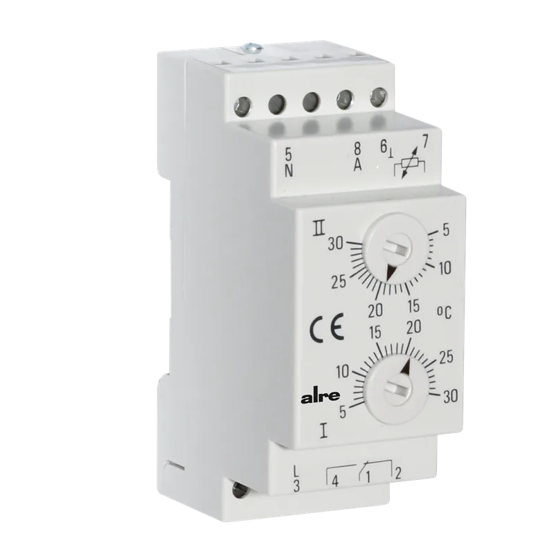 Alre ITR 79.600 Temperature controller for standard rail mounting, 2x 5…30…°C