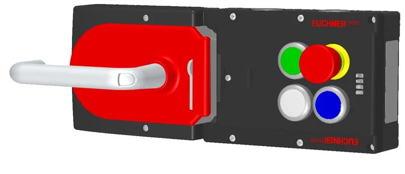 Euchner MGB-L1H-ARA-L-117231 Locking set MGB-L1H-ARA (guard locking by spring force) with 3 pushbuttons, emergency stop