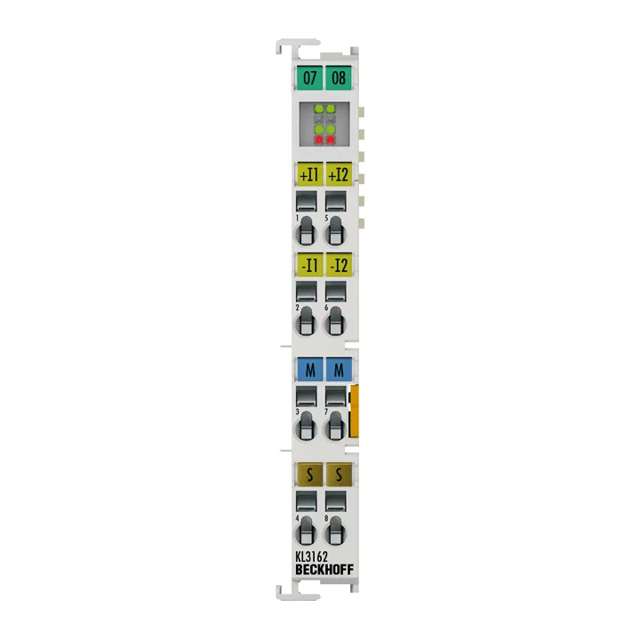 Beckhoff KL3162 Bus Terminal, 2-channel analog input, voltage, 0…10 V, 16 bit, differential, high-precision