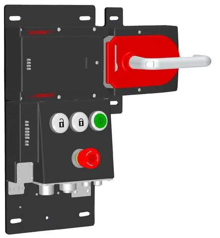 Euchner MGB-L1HB-PNA-R-122734 Locking set MGB-L1-PN (guard locking by spring force) with 4 control elements, 7/8" and M12 plugs