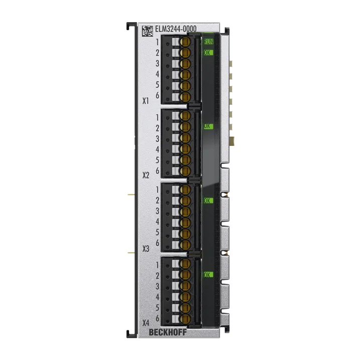 Beckhoff ELM3244-0000 EtherCAT Terminal, 4-channel analog input, temperature, RTD, 24 bit, high-precision, 1 ksps