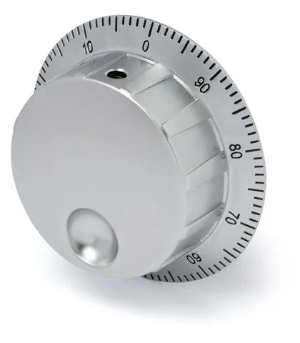 Euchner EINSTELLRAD HKB 66,5 METALL SIL/SW Metal dial for handwheel HKB, for installation in machine panel or HBA/HBM