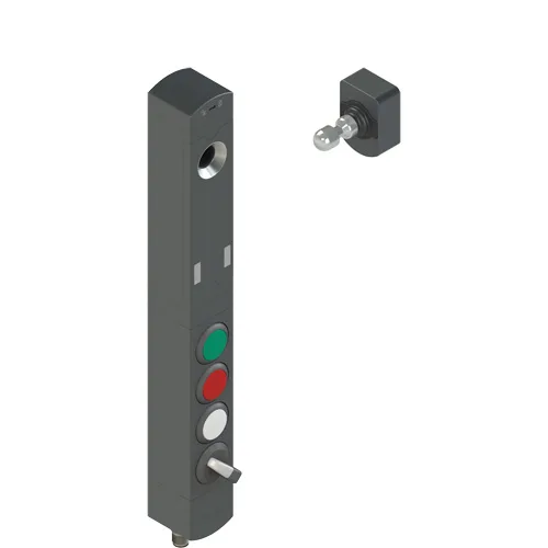 Pizzato NS D4AZ1SRK-F41N004 NS series safety switch with lock and integrated control devices, with actuator