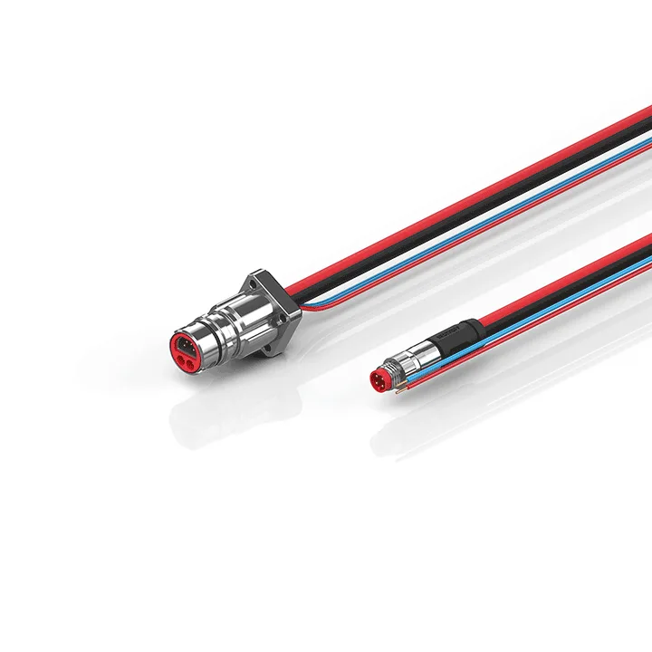 Beckhoff ZK7102-BF00-0xxx B12, ECP cable, PUR, 2 x 075 mm² + (1 x 4 x AWG22), drag chain suitable, key 1 (24 V DC)