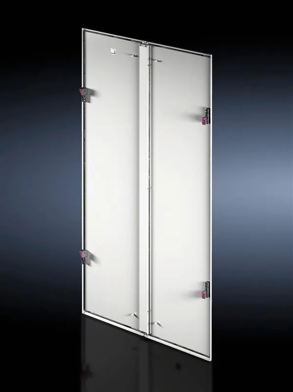 Rittal VX 5301.243 Side panel, divided vertically for VX IT, for enclosure height 2,200 mm, for enclosure depth 800 mm, sheet steel, powder coated, RAL 7035, IP degree of protection in accordance with IEC 60529: IP 20