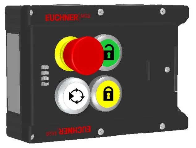 Euchner MGB-L1-ARA-AJ4A1-M-R-122235 Locking module MGB-L1-ARA, (guard locking by spring force) with 3 pushbuttons, emergency stop