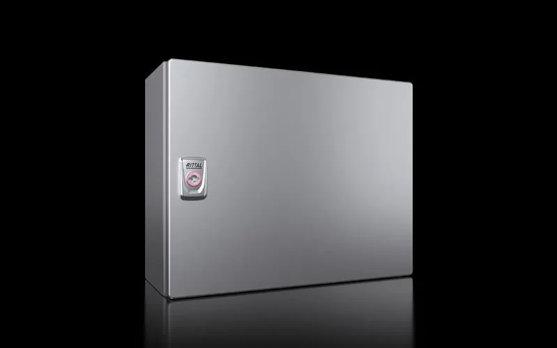 Rittal KX 1588.000 KX E-Box, GYD: 380x300x155 mm, paslanmaz çelik 14301, montaj plakalı, tek kapılı, mandallı kilitli