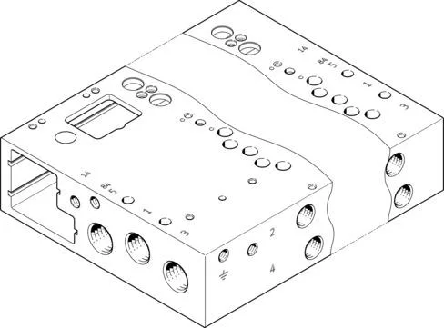 Festo VABM-L1-14W-G14-9-GR Bağlantı Rayı|terminal şerit