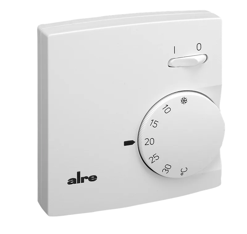 Alre RTBSB-001.026 Room thermostat, surface-mounted, 5…30…°C, 230V AC, two-way contact, on/off switch, fan output