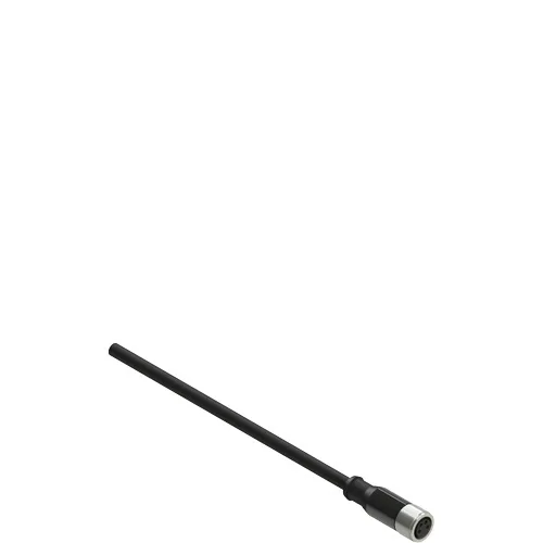 Pizzato VF CA4PD5K M8 female wired connector: straight, 4 poles, 5 m cable