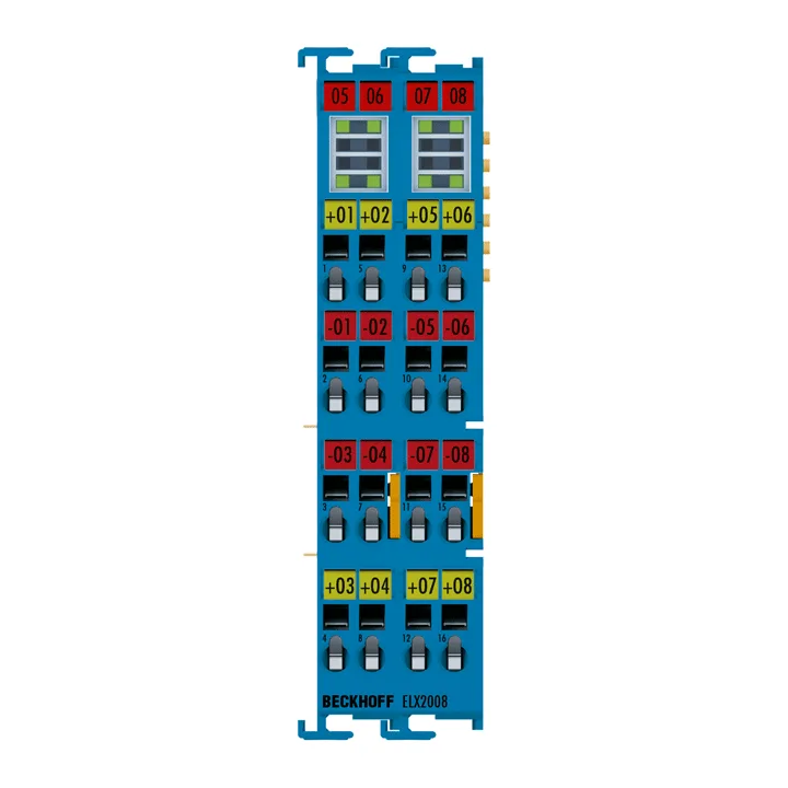 Beckhoff ELX2008 EtherCAT Terminal, 8-channel digital output, 24 V DC, 30 mA, Ex i