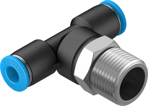 Festo QST-3/8-6 T-Çabuk Bağlantı Rakoru