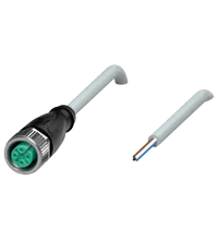 Pepperl+Fuchs V1-G-10M-PUR Female cordset single-ended M12 straight A-coded, 4-pin, PUR cable grey