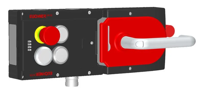 Euchner MGB-L1HE-APA-R-158118 Locking set MGB-L1H-APA (guard locking by spring force) with 3 pushbuttons, emergency stop, RC18