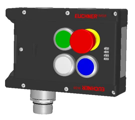 Euchner MGB-L1-ARA-AI2A1-S6-L-119925 Locking module MGB-L1-ARA, (guard locking by spring force) with 3 pushbutton, emergency stop, RC26