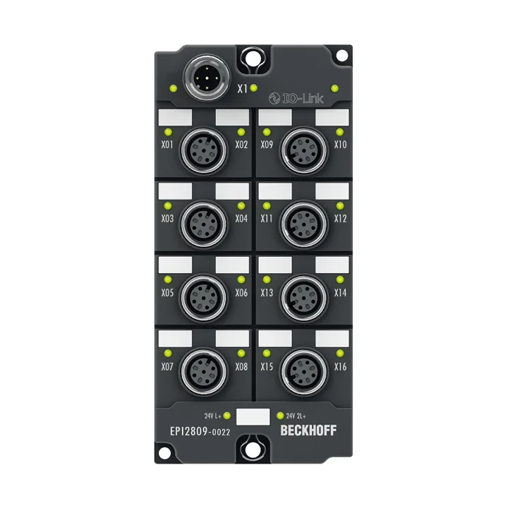 Beckhoff EPI2809-0022 IO-Link box, 16-channel digital output, 24 V DC, 05 A, M12