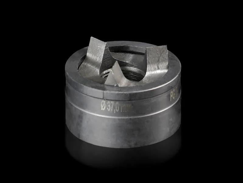Rittal AS 4055.537 Splitter hole punch, round for sheet steel, with triple splitting