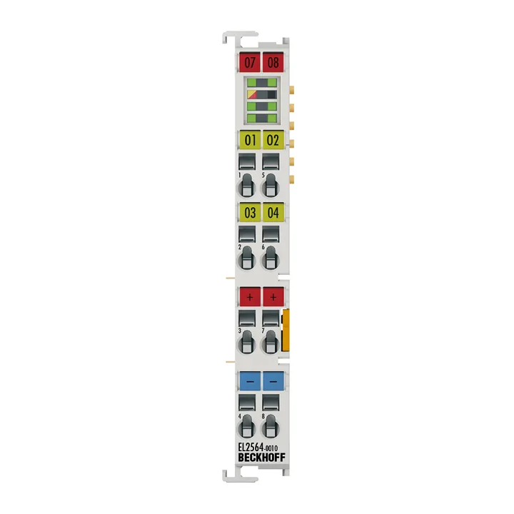 Beckhoff EL2564-0010 EtherCAT Terminal, 4-channel LED output, 8…48 V DC, 3 A, RGBW, common cathode