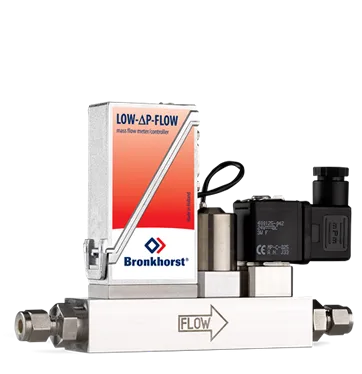 Bronkhorst LOW-ΔP-FLOW F-201ES Mass Flow Controller for low pressure drop or corrosive gas service