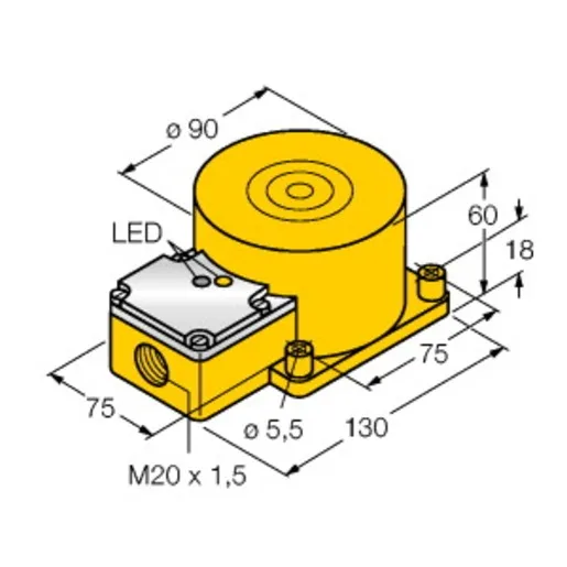 Turck NI100U-K90SR-VP4X2