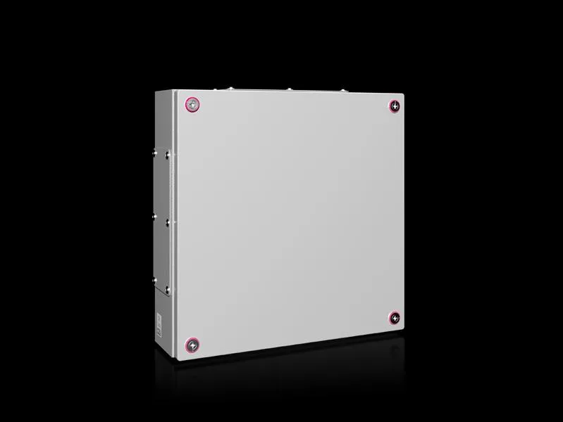 Rittal KX 1539.000 KX terminal kutusu, GYD: 400x400x120 mm, çelik sac, montaj plakasız, kapaklı, kablo giriş plakası