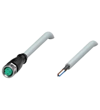 Pepperl+Fuchs V3-GM-10M-PUR-ABG Female cordset single-ended M8 straight A-coded, 3-pin, PUR cable grey, shielded