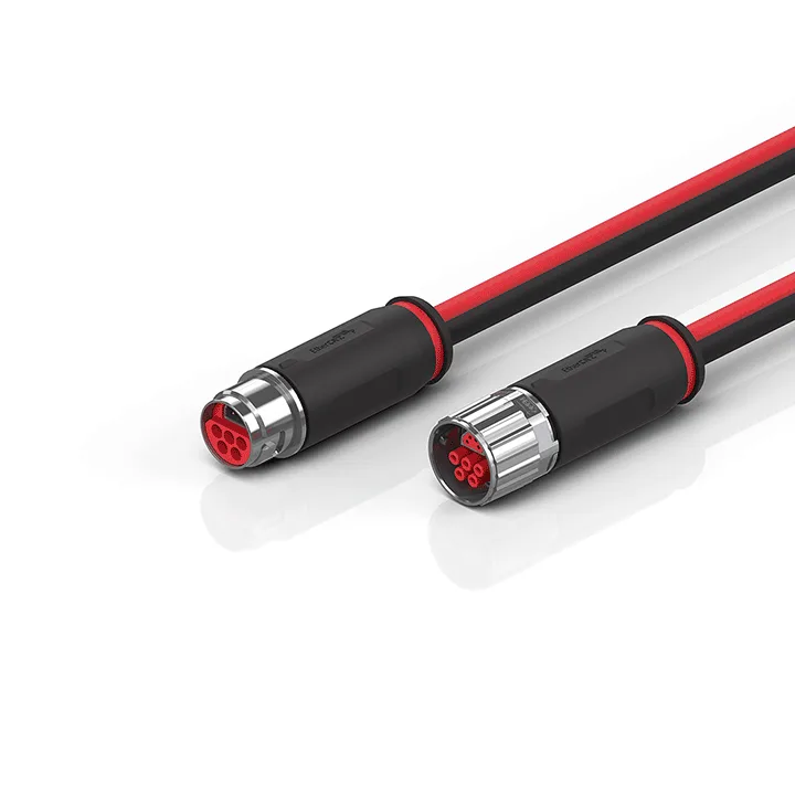 Beckhoff ZK7208-3431-0xxx B17, ECP cable, PUR, 5 G 15 mm² + (1 x 4 x AWG22), drag chain suitable, key 1 (2 x 24 V DC + PE)