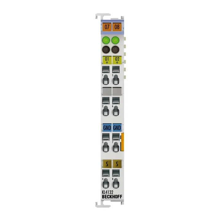 Beckhoff KL4132 Bus Terminal, 2-channel analog output, voltage, ±10 V, 16 bit, differential