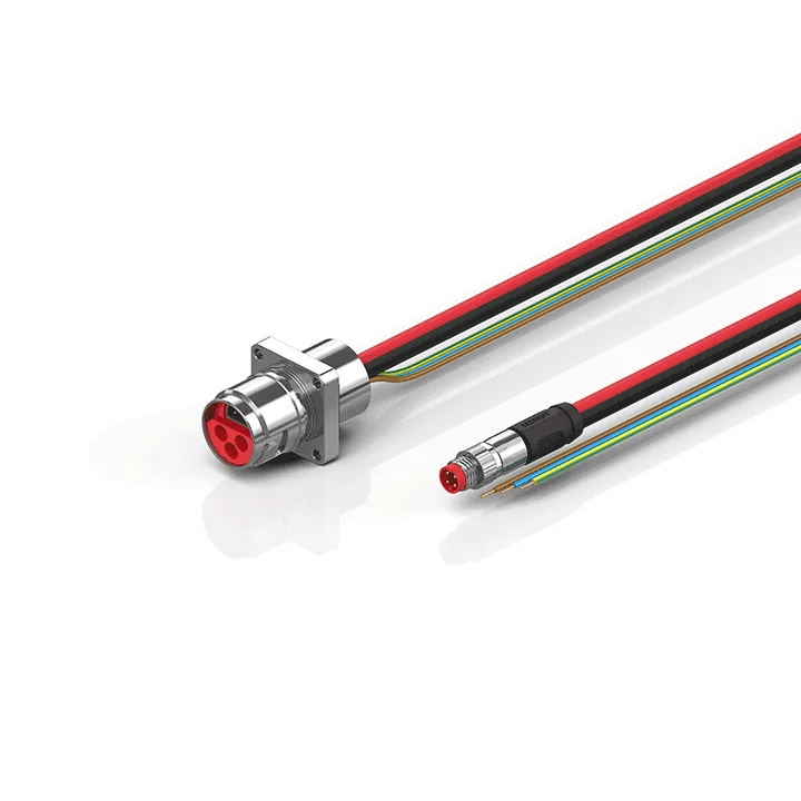 Beckhoff ZK7210-AH00-0xxx B17, ECP cable, PUR, 3 G 25 mm² + (1 x 4 x AWG22), drag chain suitable, key 1 (24 V DC)